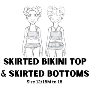 Skirted Bikini Top & Skirted Bottoms