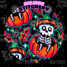 Load image into Gallery viewer, Skelly Pumpkin